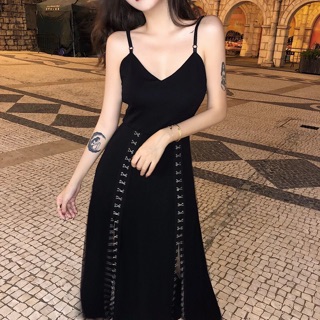 Váy maxi body xẻ đùi