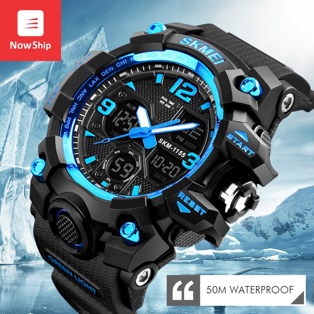 Đồng hồ nam SKMEI 1155B điện tử thể thao chính hãng đa chức năng siêu bền chống nước | BigBuy360 - bigbuy360.vn