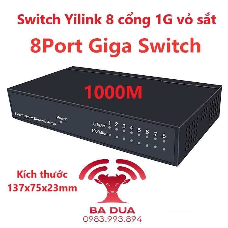 Bộ Chia Mạng Switch 5 cổng 8 cổng port Gigabit Mercury SG105C SG108C Yilink SG208C SG208M