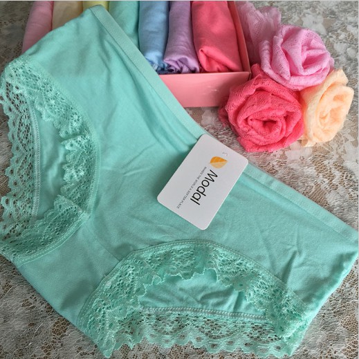 Combo 05 quần lót nữ viền ren chất cotton cao cấp MODAL