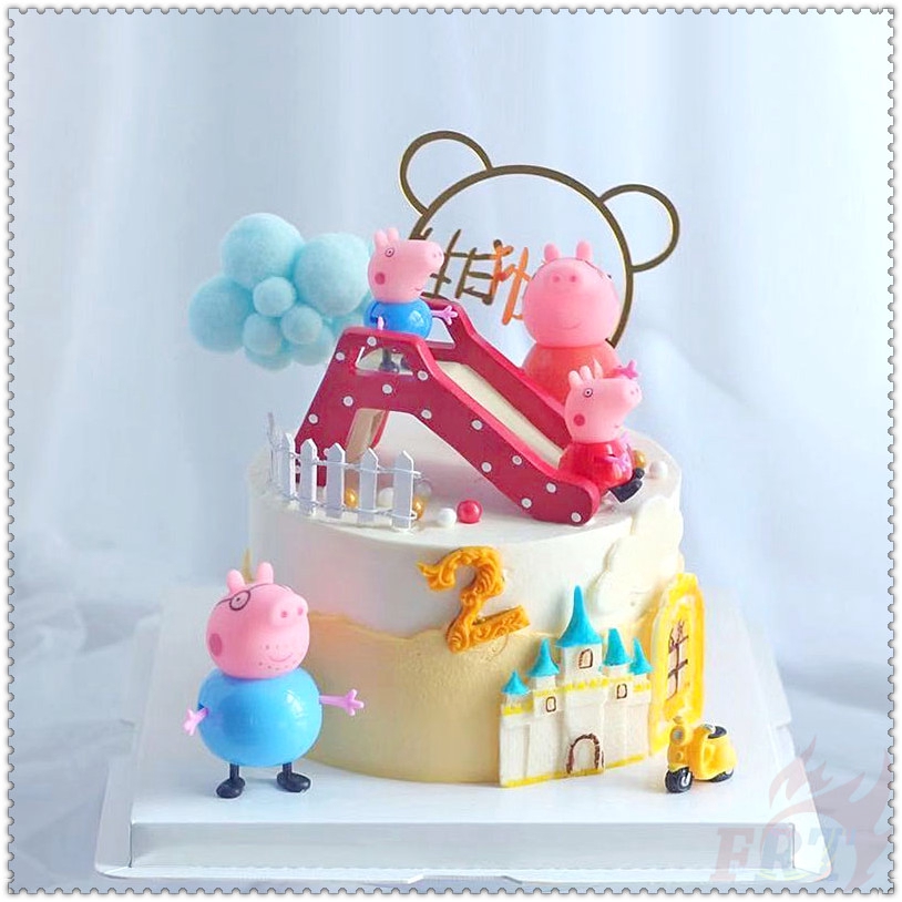 Set 4 Mô Hình Đồ Chơi Nhân Vật Trong Phim Hoạt Hình Peppa Pig "