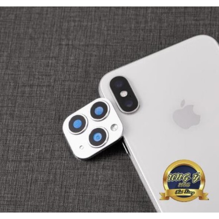 MIẾNG DÁN ĐỘ CAMERA NỔI LÊN 11 PRO MAX CHO IPHONE X XS XS MAX THẦN THÁNH- DÁN GIẢ 11