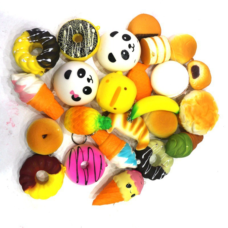 hàng bao chất Combo 10 Squishy dễ thương , mềm bóp đã