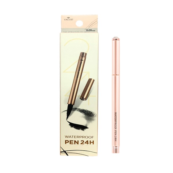 KẺ MẮT NƯỚC KHÔNG TRÔI VACOSI NATURAL STUDIO WATER PROOF PEN 24H