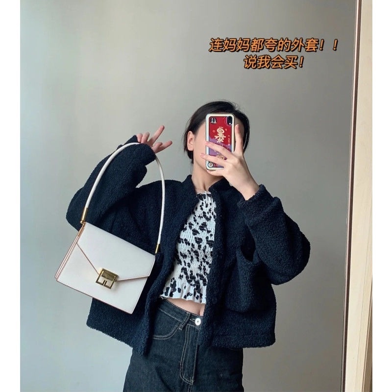 Áo khoác đệm bông ngắn phong cách Hàn Quốc thu đông hàng mới dành cho nữ