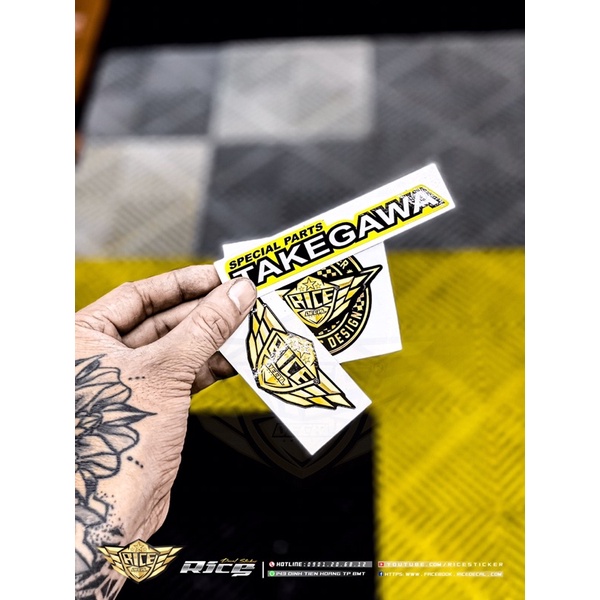 Tem Dán logo Takegawa