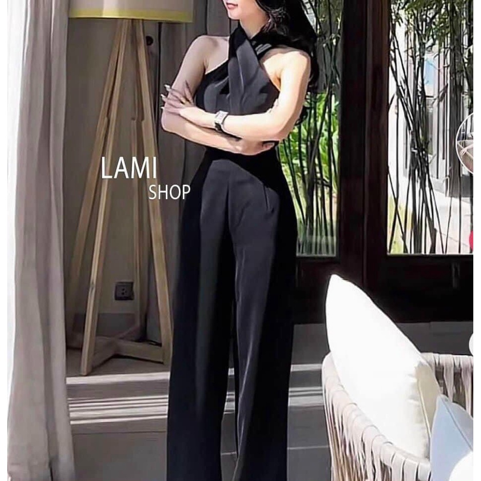(FreeShip 2022) Sét bộ nữ đi chơi,bộ yếm from croptop có mút mix quần ống rộng có túi,phong cách trẻ trung chanh sả