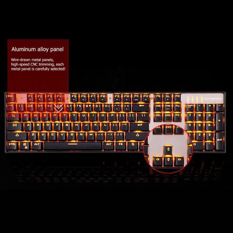 Bàn phím cơ Motospeed K86 Rainbow Gaming Keyboard (Trắng)