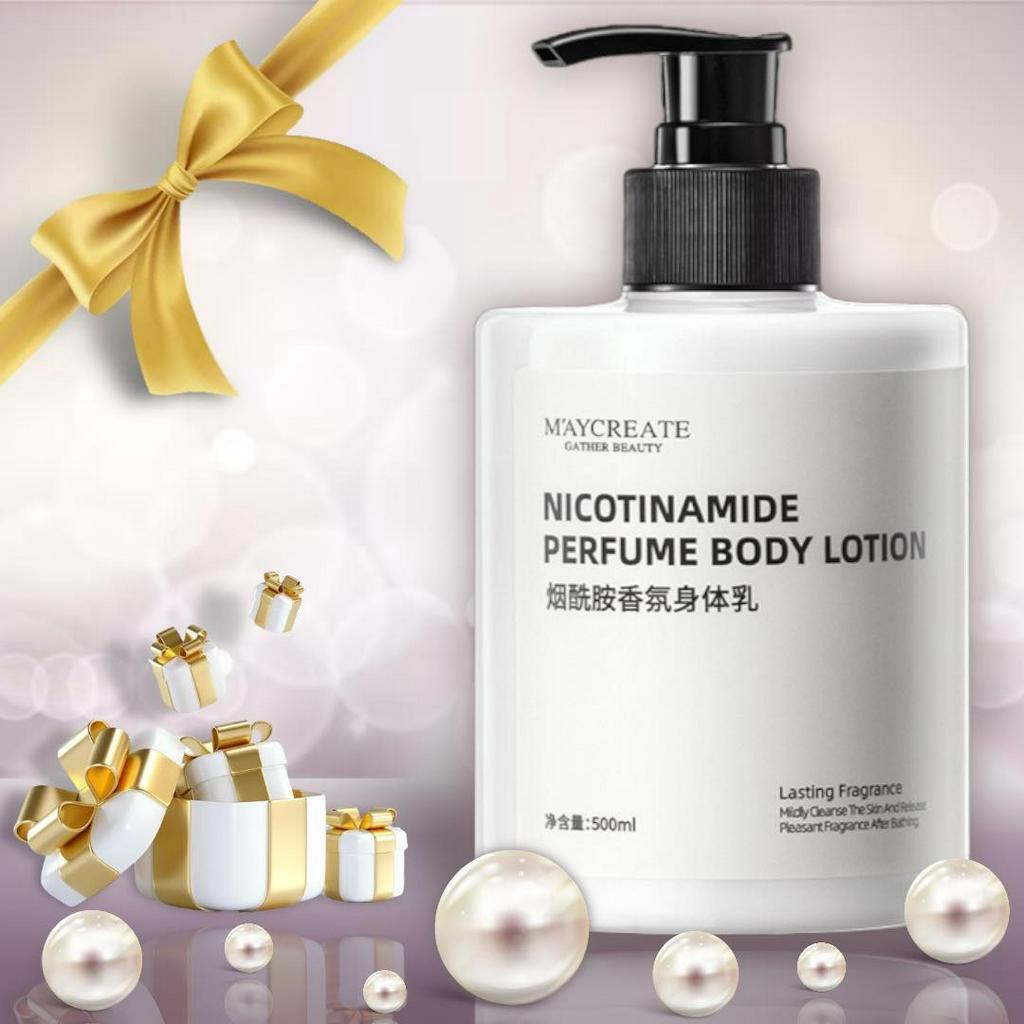Combo Sữa Tắm Niacinamide và Sữa Dưỡng Thể Lition Làm Trắng Da Ngừa Thâm 500ml