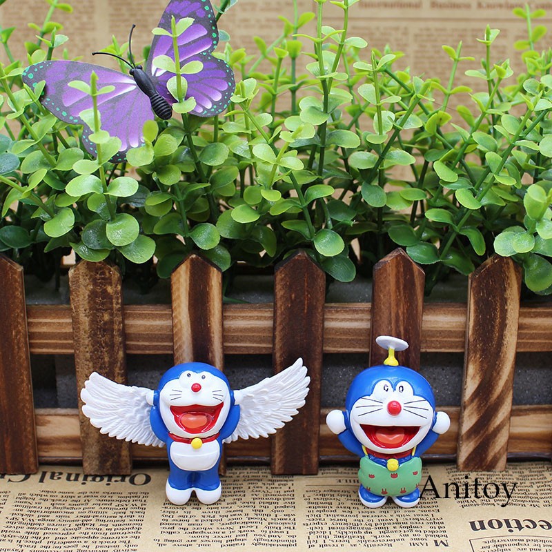 Set 6 Mô Hình Nhân Vật Phim Hoạt Hình Doraemon Bằng Pvc 5cm