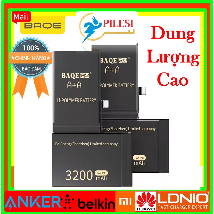 Pin táo siêu dung lượng cao BaQe cho các dòng máy từ 6G đến 11 Promax