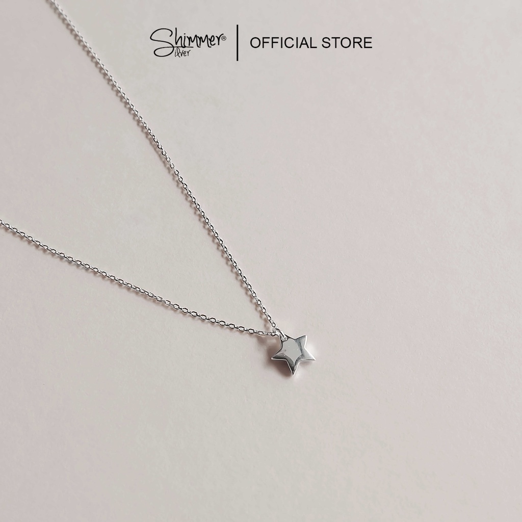 [BẠC 925] Dây Chuyền Nữ SHIMMER SILVER Mặt Hình Ngôi Sao Nhỏ - Outlet 59