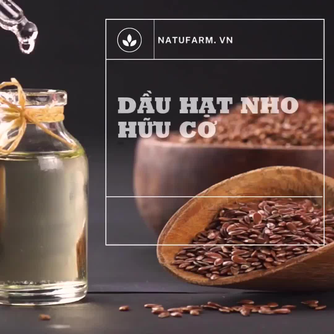 Dầu hạt nho hữu cơ 100ML ( Grape Seed Oil ) dưỡng da 100% nguyên chất Organic | BigBuy360 - bigbuy360.vn