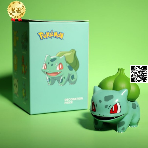 Mô hình Ếch kì diệu Bulbasaur Anime Pokemon bửu bối thần kỳ 1791D