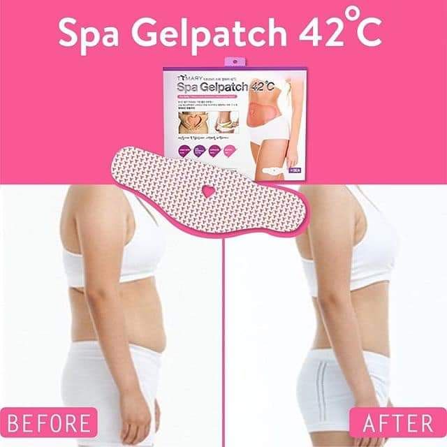 Miếng Dán Tan Mỡ Spa Gel Patch 42°C Hàn Quốc ( 1 hộp 5 miếng )