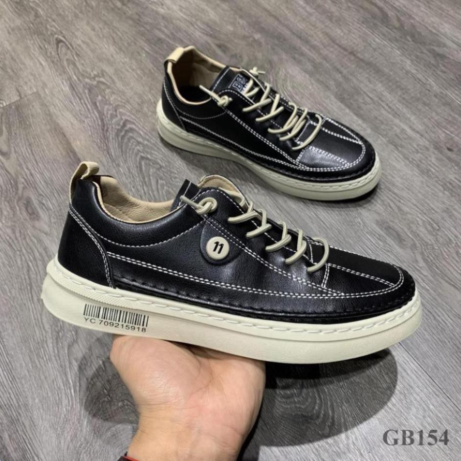 Giày sneaker nam đẹp phong cách thể thao chất liệu da trơn cao cấp  - GB154 giaynamdep