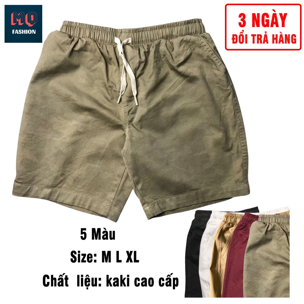 Quần Short Nam Lửng Vải Kaki Lưng Co Giãn Mặc Nhà, Đi Chơi, Thể Thao Nhiều Màu Siêu Chất - MQ Fashion | BigBuy360 - bigbuy360.vn
