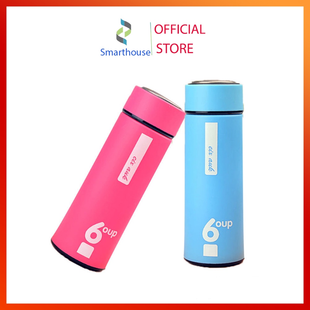 Bình giữ nhiệt 450ml lõi thủy tinh 2 lớp sang trọng