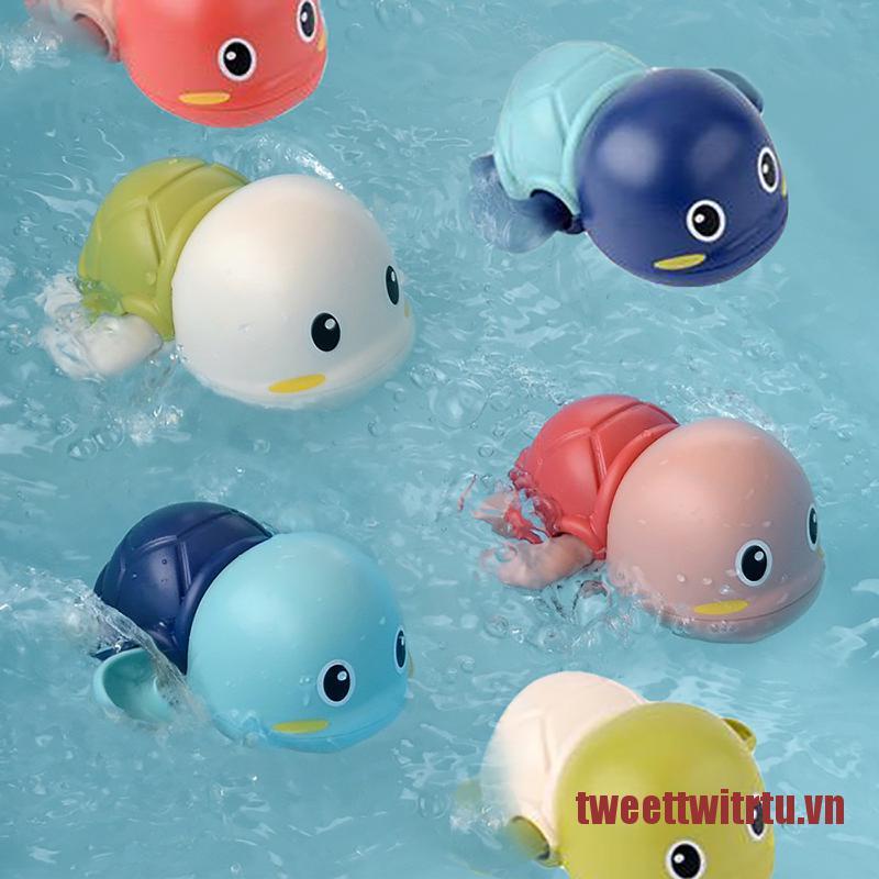 TRTU Baby Bath Toys, Wind up Swimming Turtle Toys for Toddlers (3 Pack)