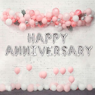 Bộ chữ happy anniversary