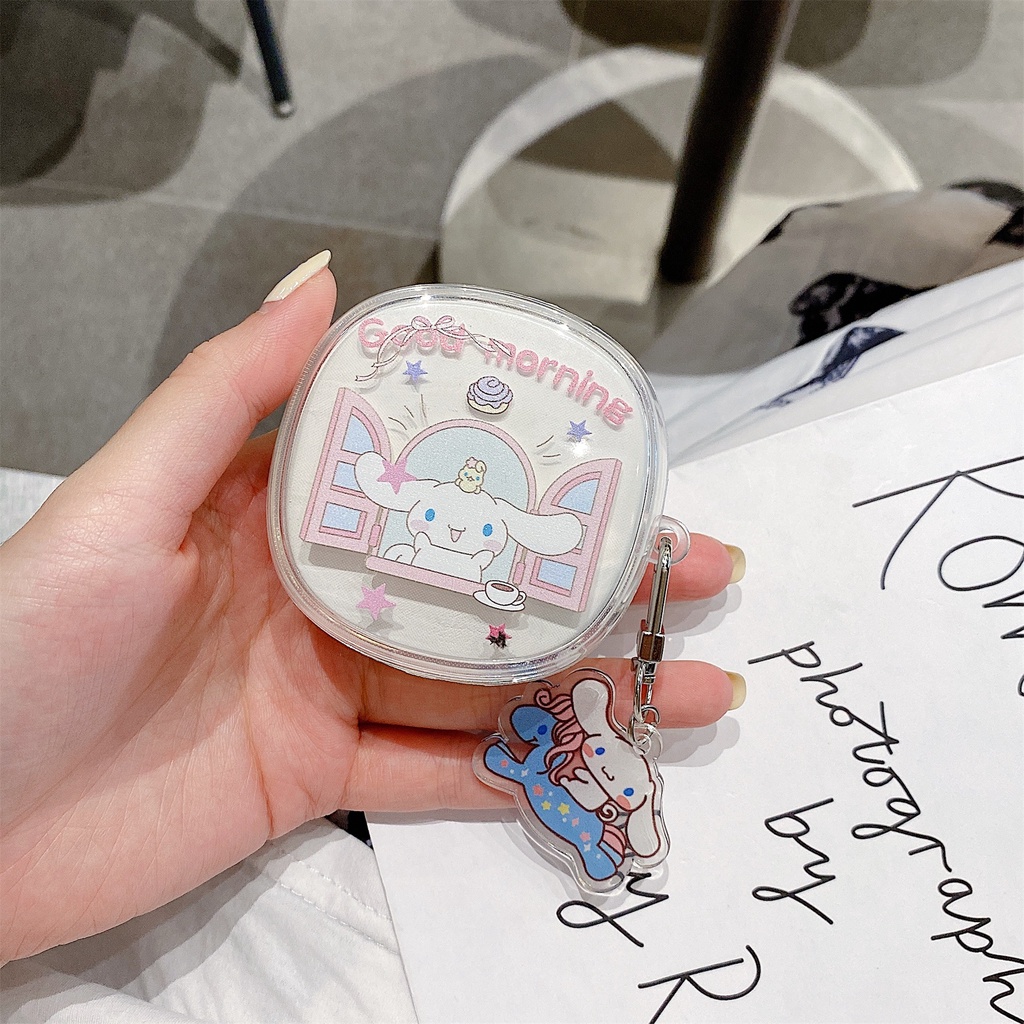 Vỏ Bọc Hộp Sạc Tai Nghe Baseus WM01 Plus Bằng TPU Mềm Trong Suốt Chống Sốc Kiểu Hoạt Hình Dễ Thương Kèm Hộp Sạc