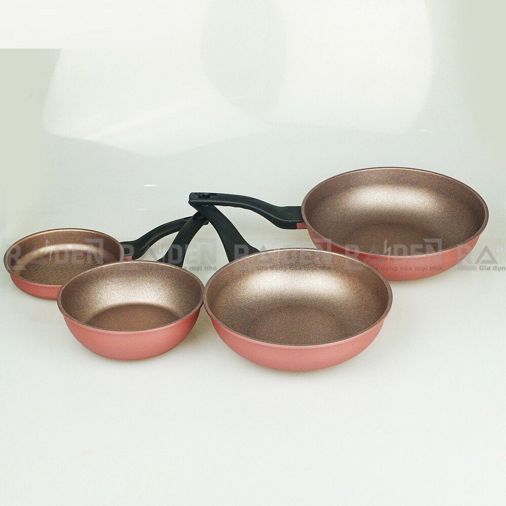 Chảo đúc vân đá 7 lớp chống dính Greencook GCP05-18 / 18cm, GCP05-20IH / 20cm, GCP05-26IH / 26cm, GCP05-30IH / 30cm
