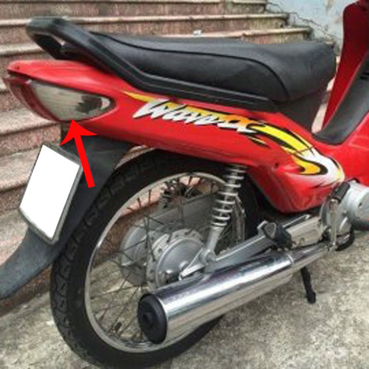 Mặt kính đồng hồ - Nắp xi nhan sau - Nắp hậu sau xe Wave ZX, Wave Anpha, Wave 110 đời 2002 đến 2006