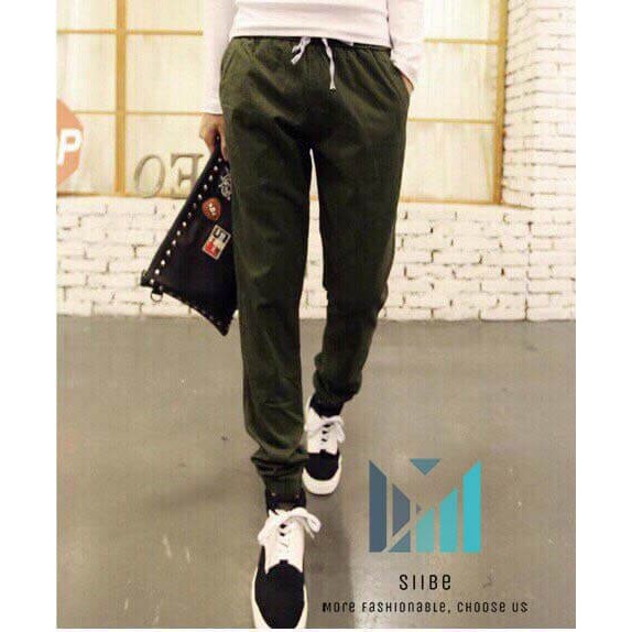 Quần dài jogger (DEALSHOCK) lưng thun trơn basic cá tính - Thời trang nam SIIBE