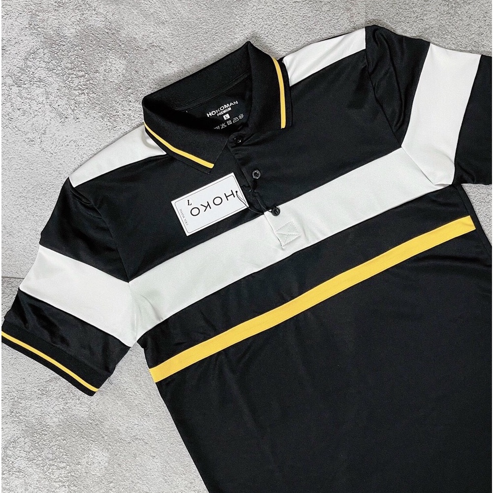 Áo polo thun nam 𝐅𝐑𝐄𝐄𝐒𝐇𝐈𝐏 ngắn tay cổ bẻ phối màu, chất Poli cá sấu với kiểu dáng lịch sự [MH_051]