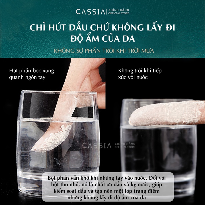 Phấn phủ kiềm dầu che phủ lỗ chân lông dạng bột, Phấn phủ nội địa trung HLOFF giữ lớp nền trang điểm lâu trôi mịn màng