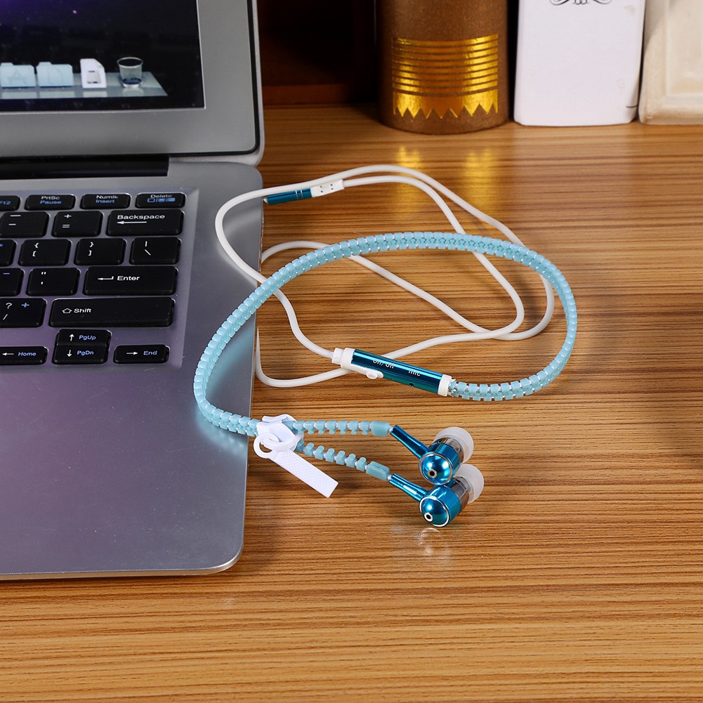 bán giá rẻ Tai nghe In-Ear dây khóa kéo phát sáng trong đêm