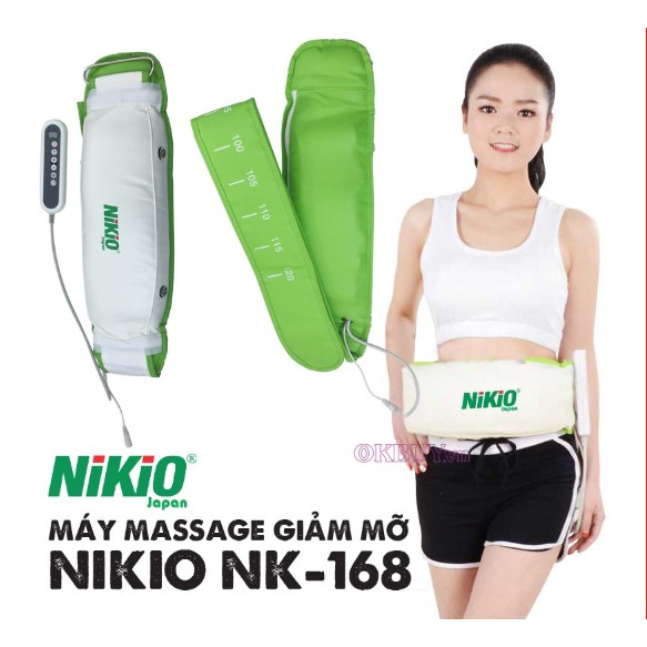 Máy Massage Giảm Mỡ Bụng Nhật Bản Nikio NK-168 - Chính Hãng