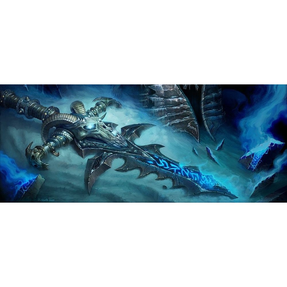 [ Tặng đế ][22cm ] Mô hình móc khóa Lich King's Frostmourne - WORLD OF WARCRAFT- Baystore