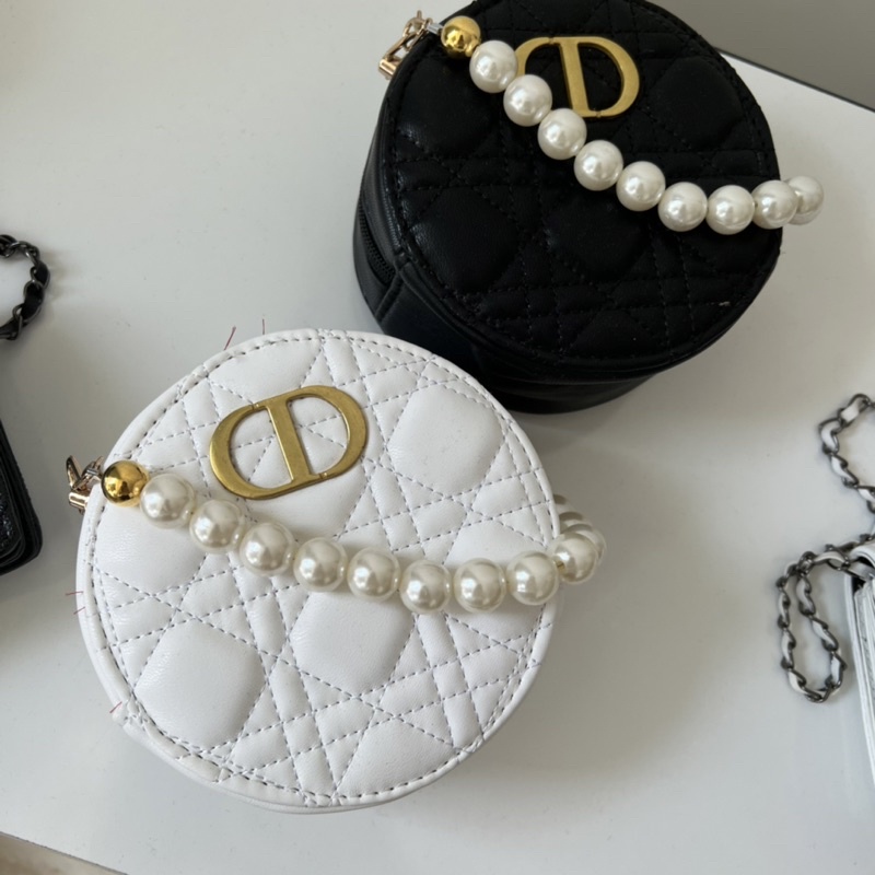 Túi Xách Mini Da Sần Dây Xích