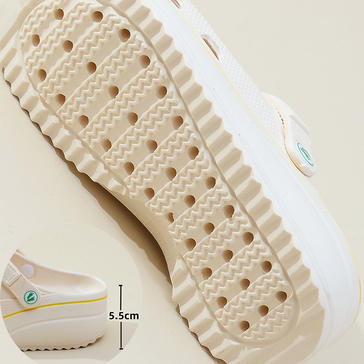 Dép Sục Nữ Cross Đế Độn 6 cm Tăng Chiều Cao Đi Siêu Nhẹ Thời Trang Hàn Quốc CR213 Tặng Kèm 10 Jibbitzs