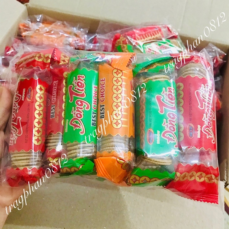 Bánh quy đồng tiền 1 bịch 10 gói