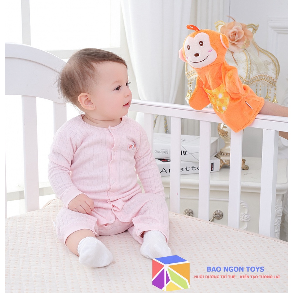 GĂNG TAY VẢI ĐỘNG VẬT MÚA RỐI KỂ CHUYỂN CHO BÉ - BAO NGON TOYS -DV10