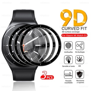Kính Cường Lực 9D Viền Cong Bảo Vệ Màn Hình Đồng Hồ Thông Minh Xiaomi Mi Watch S1