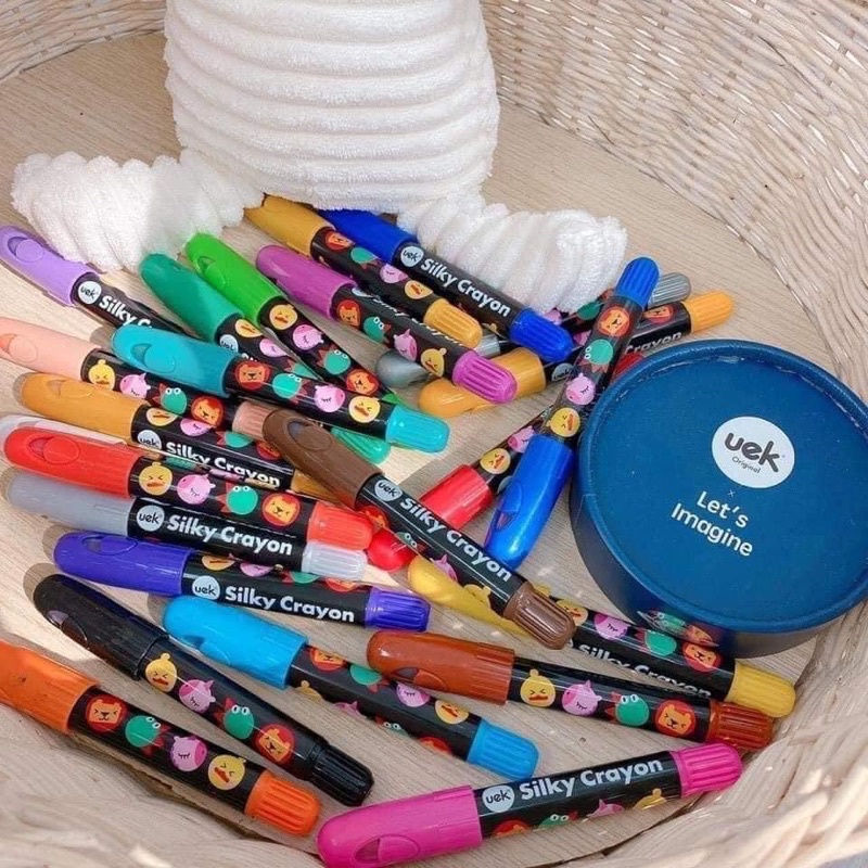 bút sáp màu UEK chính hãng màu thực phẩm không lem tay