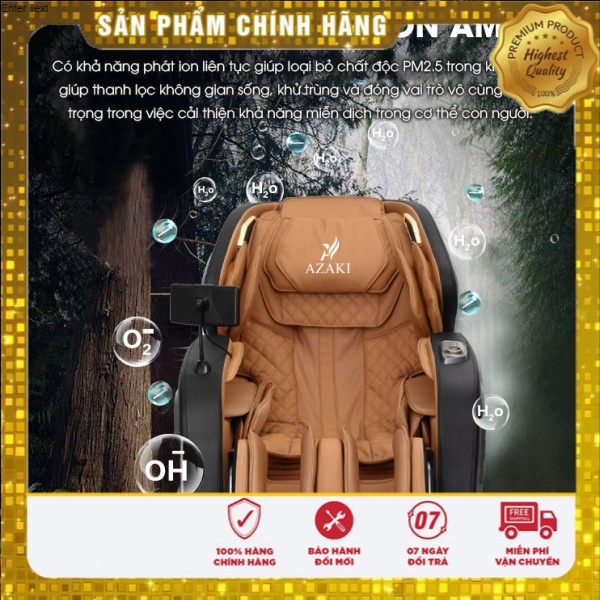 GHẾ MASSAGE AZAKI Z500 Bảo Hành 5 Năm