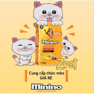 MININO 480g - Thức Ăn Dành Cho Mèo Con Và Mèo Lớn