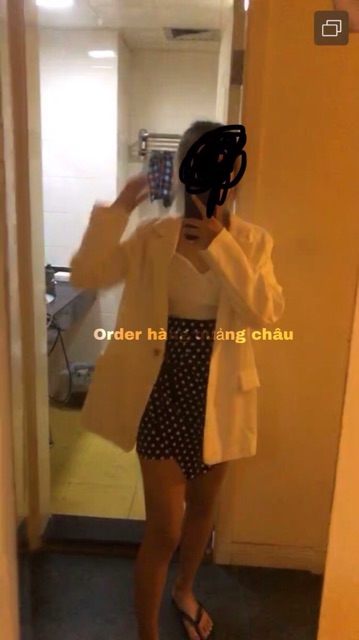 ORDER -Áo blazer trắng dài tay hàng Quảng châu | BigBuy360 - bigbuy360.vn