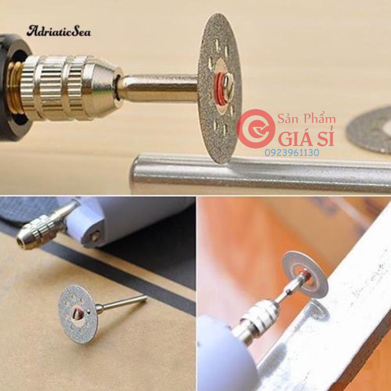 combo Bộ 10 lưỡi cưa cắt tròn 20mm + 2 trục đĩa ❤️freeship❤️