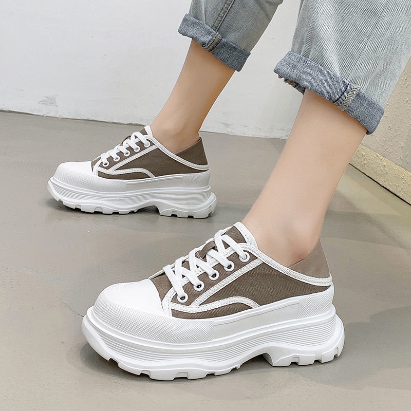 Giày Thể Thao Đế Dày Tăng Chiều Cao Hai Cách Mang Phong Cách Mới Cho Nữ