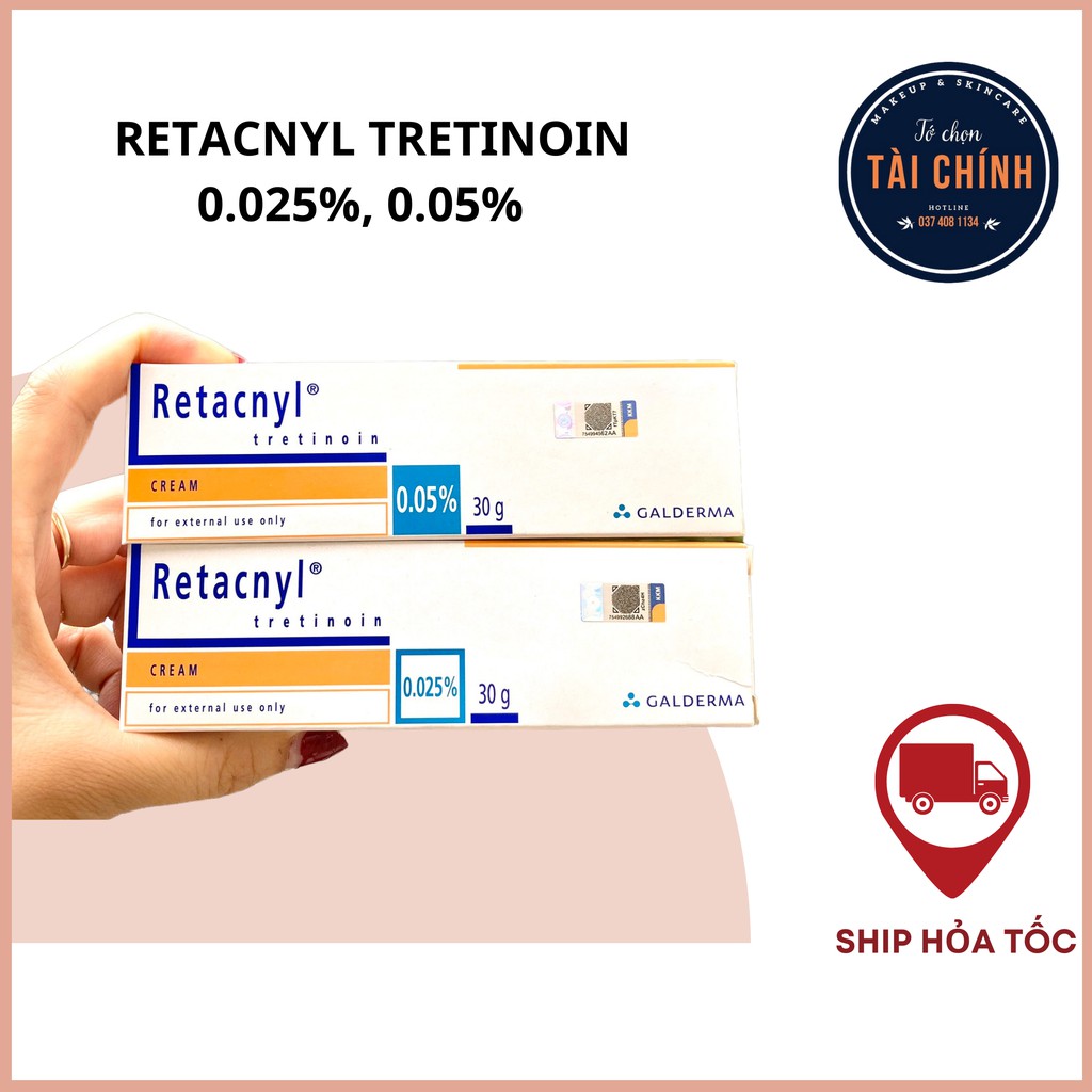 Kem Tretinoin Retacnyl Cream 0,025%, 0.05%