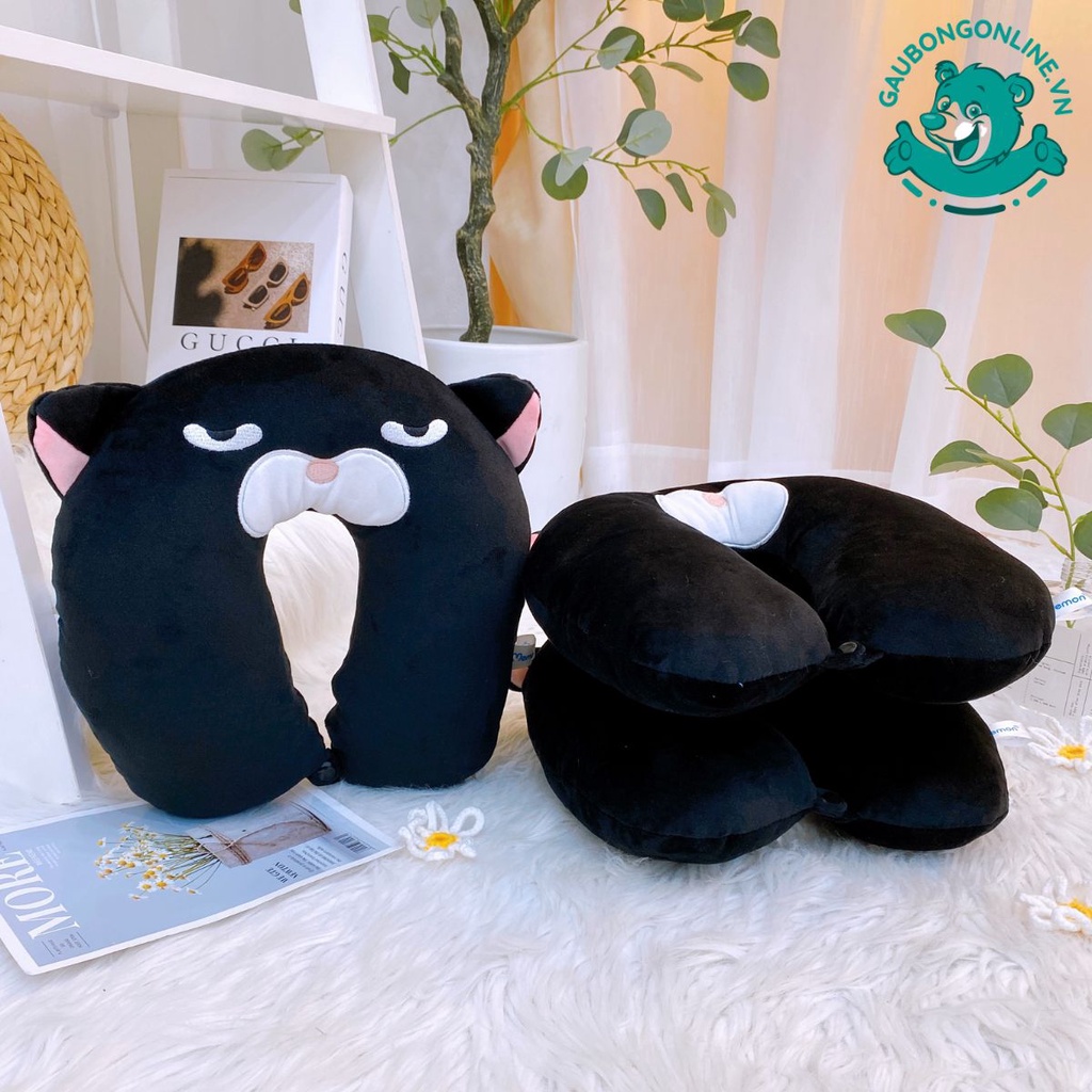 Gối Ngủ Văn Phòng Amuse, Gối Cổ Chữ U Cao Cấp - Gấu Bông Online