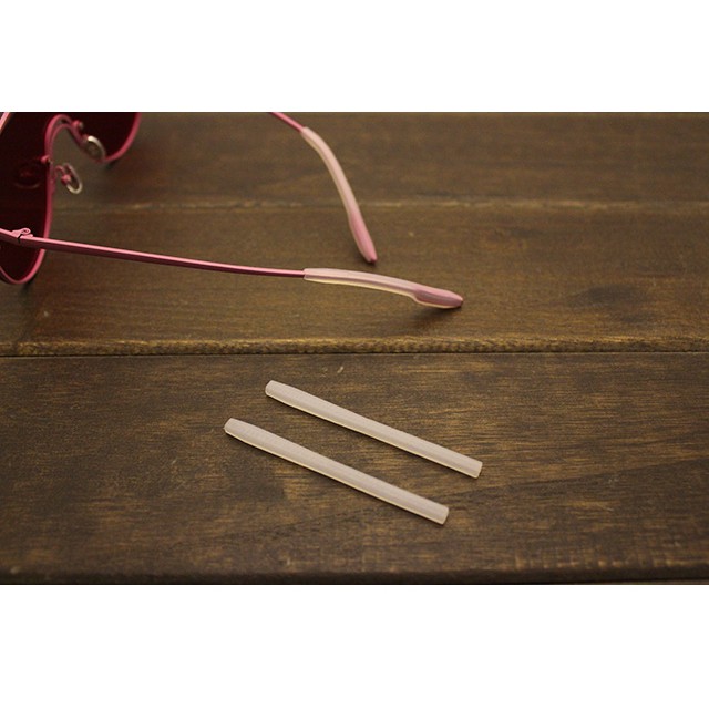 Glasses anti-slip foot cover glasses phụ kiện silicone cover glasses leg anti-slip fine silicone cover pair anti-pinch sweat water mill ear opening foot cover two @