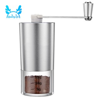 Mini Manual Coffee Grinder With Transparent Body Adjustable Ceramic
