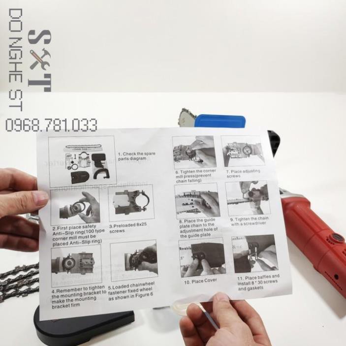 Bộ chuyển đổi máy mài thành máy cưa - bản dày