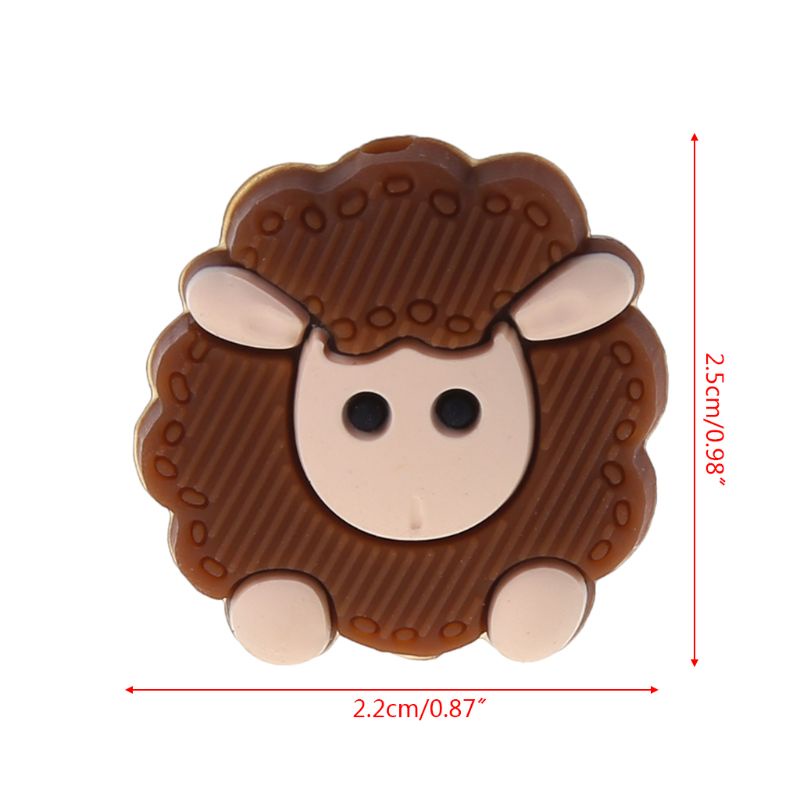 Lục Lạc Silicone Hình Chú Cừu Thân Thiện Với Môi Trường Cho Bé Mọc Răng